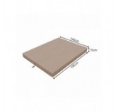 Colchón Plegable para Camping, Viaje, para Invitados 140x195x15 Beige