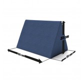 Cojín triangular para sofá modular para niños, azul oscuro