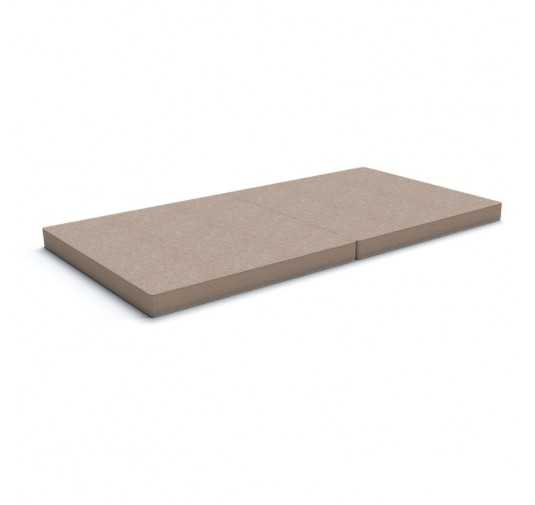 Colchón plegable 160x80x8 cm para sofá modular para niños, beige