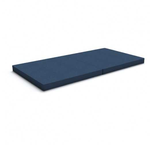 Colchón plegable 160x80x8 cm para sofá modular para niños, azul oscuro