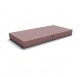 Colchón plegable 160x80x15 cm para sofá modular para niños, rosa