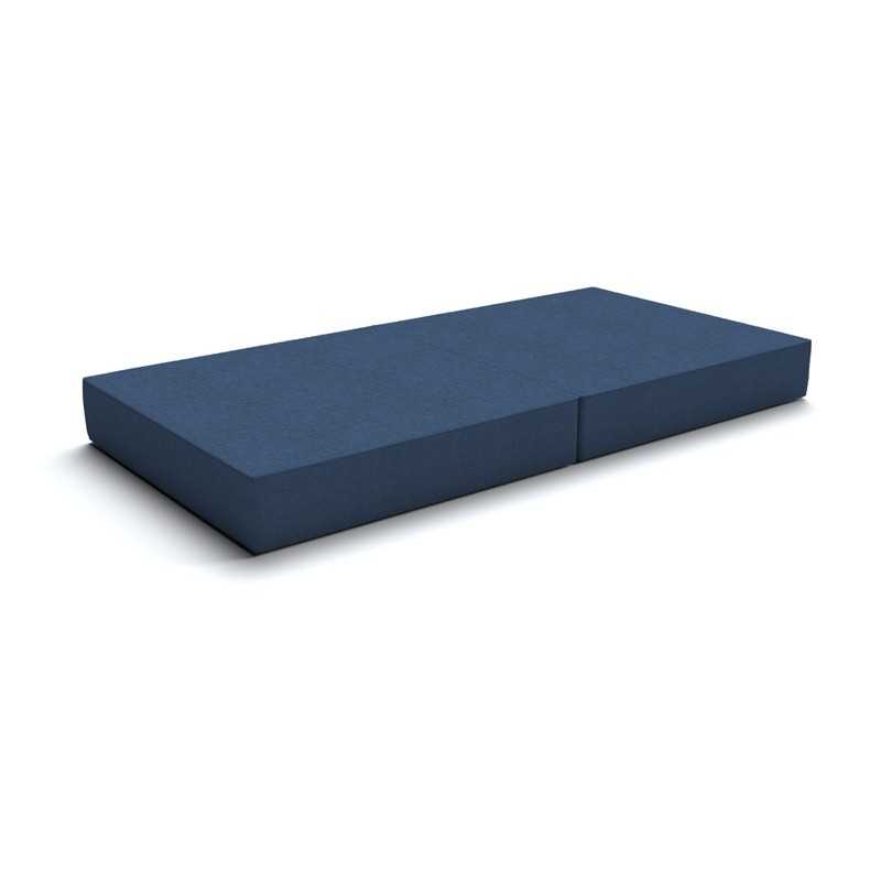 Colchón plegable 160x80x15 cm para sofá modular para niños, azul oscuro