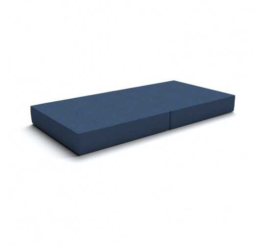 Colchón plegable 160x80x15 cm para sofá modular para niños, azul oscuro