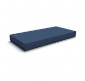 Colchón plegable 160x80x15 cm para sofá modular para niños, azul oscuro