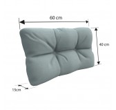 Set de 8 Cojines Acolchados para Palets 120x80 + 120x40 Azul Set de 8 Cojines Acolchados para Palets 120x80 + 120x40 Azul
