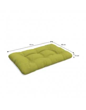 Set de 8 Cojines para Palets, 3x 120x80 + 3x 120x40 + 60x40 + 40x40 Acolchado, Lima