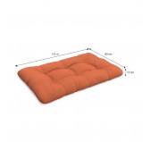 Set de 8 Cojines para Palets, 3x 120x80 + 3x 120x40 + 60x40 + 40x40 Acolchado, Naranja Set de 8 Cojines para Palets, 3x 120x80 + 3x 120x40 + 60x40 + 40x40 Acolchado, Naranja