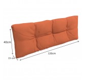 Set de 8 Cojines para Palets, 3x 120x80 + 3x 120x40 + 60x40 + 40x40 Acolchado, Naranja Set de 8 Cojines para Palets, 3x 120x80 + 3x 120x40 + 60x40 + 40x40 Acolchado, Naranja