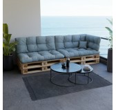 Cojín de Respaldo Acolchado para Palet 120x40x12 Azul Cojín de Respaldo Acolchado para Palet 120x40x12 Azul