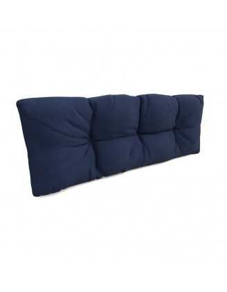 Cojín de Respaldo Acolchado para Palet 120x40x12 Azul Oscuro