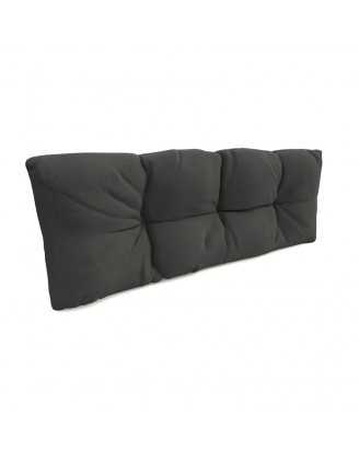 Cojín de Respaldo Acolchado para Palet 120x40x12 Antracita