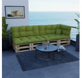 Cojín de Respaldo para Palets, Acolchado, 120x40x12 cm, Lima Cojín de Respaldo para Palets, Acolchado, 120x40x12 cm, Lima