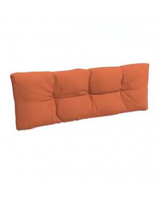 Cojín de Respaldo para Palets, Acolchado, 120x40x12 cm, Naranja