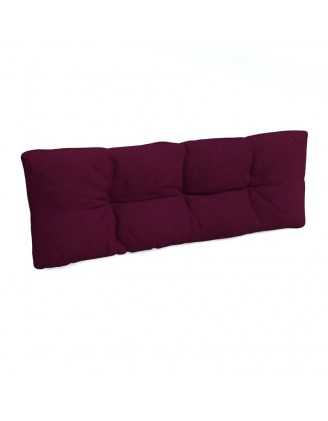 Cojín de Respaldo para Palets, Acolchado, 120x40x12 cm, Violeta