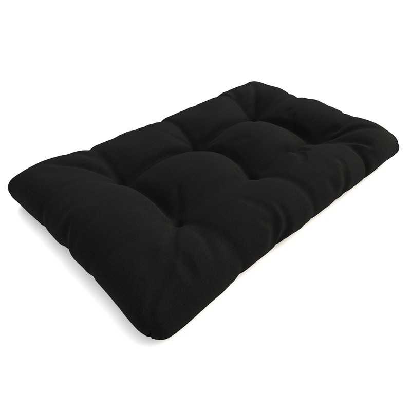 Cojín de Asiento Acolchado para Palet 120x80x15 Negro Cojín de Asiento Acolchado para Palet 120x80x15 Negro