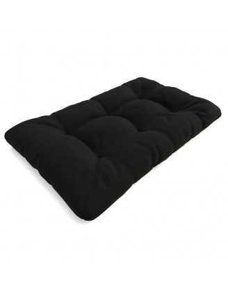 Cojín de Asiento Acolchado para Palet 120x80x15 Negro
