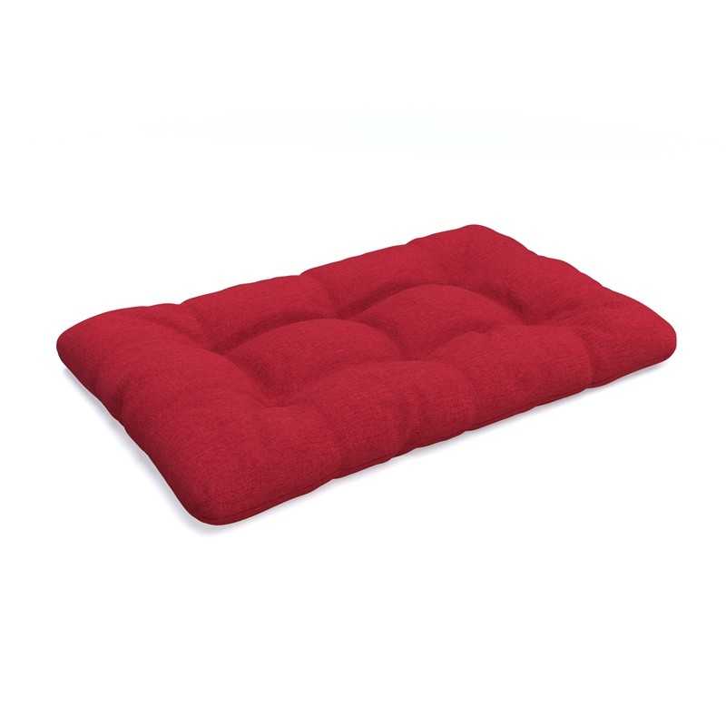 Cojín de Asiento para Palets, Acolchado, 120x80x12 cm, Rojo Cojín de Asiento para Palets, Acolchado, 120x80x12 cm, Rojo