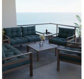 Cojín de Asiento para Silla de Jardín Verde Oscuro 60x60 Cojín de Asiento para Silla de Jardín Verde Oscuro 60x60