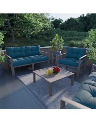 Cojín de Asiento para Silla de Jardín Verde Oscuro 60x60