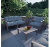 Cojín de Asiento para Silla de Jardín Gris 60x60 Cojín de Asiento para Silla de Jardín Gris 60x60
