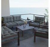 Cojín de Asiento para Silla de Jardín Gris 60x60 Cojín de Asiento para Silla de Jardín Gris 60x60