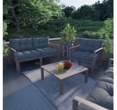 Cojín de Asiento para Silla de Jardín Antracita 70x70 Cojín de Asiento para Silla de Jardín Antracita 70x70