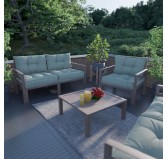 Cojín de Respaldo para Silla de Jardín Verde 50x40 Cojín de Respaldo para Silla de Jardín Verde 50x40