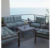 Cojín de Asiento para Silla de Jardín Azul 40x40 Cojín de Asiento para Silla de Jardín Azul 40x40