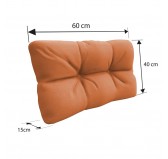 Set de 8 Cojines para Palets, 3x 120x80 + 3x 120x40 + 60x40 + 40x40 Acolchado, Naranja Set de 8 Cojines para Palets, 3x 120x80 + 3x 120x40 + 60x40 + 40x40 Acolchado, Naranja