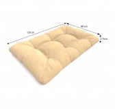 Set de 6 Cojines para Palets, 2x Asiento + 2x Respaldo + Lateral + Decorativa, Impermeable, Acolchado, Beige Set de 6 Cojines para Palets, 2x Asiento + 2x Respaldo + Lateral + Decorativa, Impermeable, Acolchado, Beige