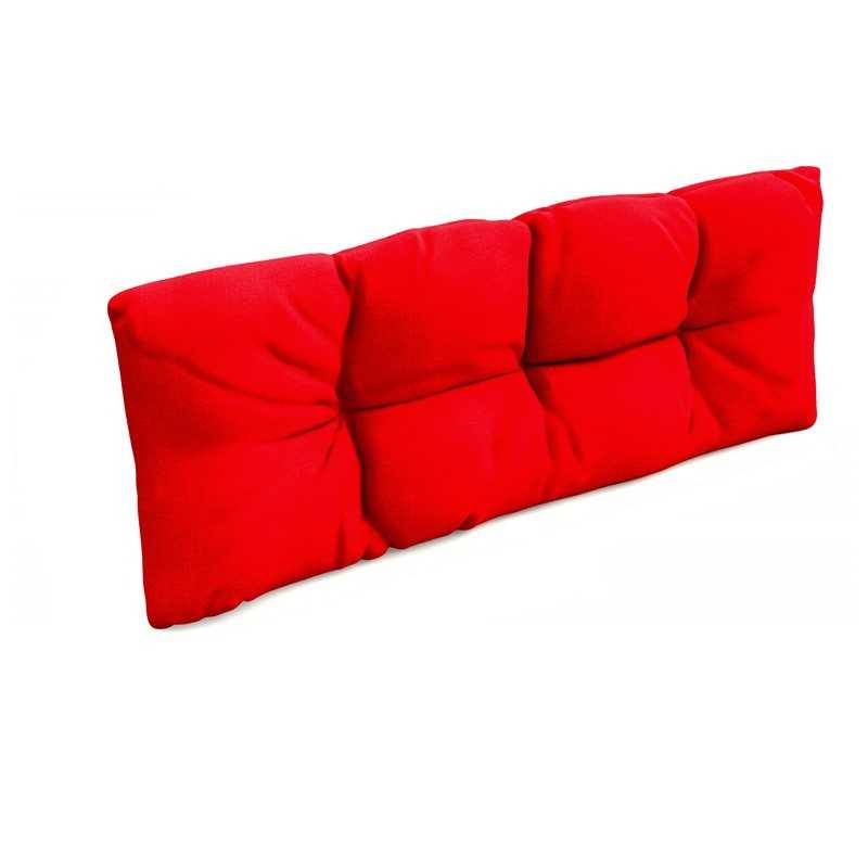 Cojín de Respaldo para Palets, Impermeable, Acolchado, 120x40x12 cm, Rojo Cojín de Respaldo para Palets, Impermeable, Acolchado, 120x40x12 cm, Rojo