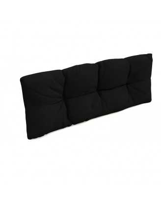Cojín de Respaldo para Palets, Impermeable, Acolchado, 120x40x12 cm, Negro