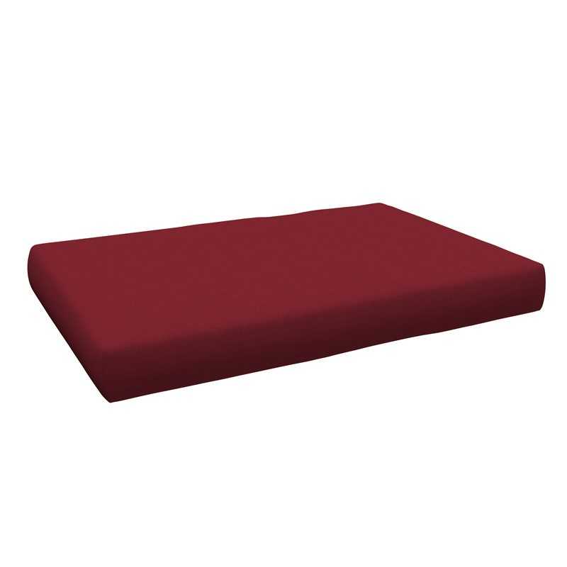Cojín de Asiento para Palets, 120x80x12 cm, Burdeos Cojín de Asiento para Palets, 120x80x12 cm, Burdeos