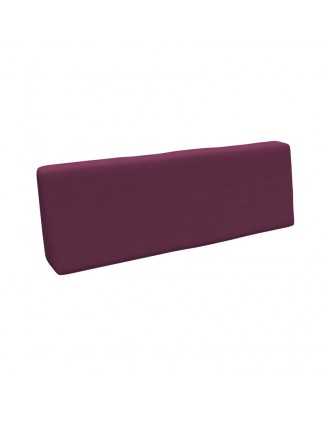 Cojín de Respaldo para Palets, 120x40x20/10 cm, Violeta