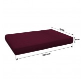 Set de 6 Cojines para Palets, 2x 120x80 + 2x 120x40 + 60x40 + 40x40 Violeta Set de 6 Cojines para Palets, 2x 120x80 + 2x 120x40 + 60x40 + 40x40 Violeta