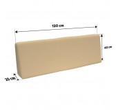 Set de 2 Cojines para Palets Impermeables 120x80 + 120x40 Beige Set de 2 Cojines para Palets Impermeables 120x80 + 120x40 Beige
