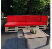 Cojín Lateral para Palet Impermeable 60x40x20/10 Rojo Cojín Lateral para Palet Impermeable 60x40x20/10 Rojo