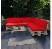 Cojín Lateral para Palet Impermeable 60x40x20/10 Rojo Cojín Lateral para Palet Impermeable 60x40x20/10 Rojo