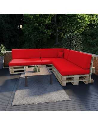 Cojín Lateral para Palet Impermeable 60x40x20/10 Rojo