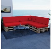 Cojín Lateral para Palet Impermeable 60x40x20/10 Rojo Cojín Lateral para Palet Impermeable 60x40x20/10 Rojo