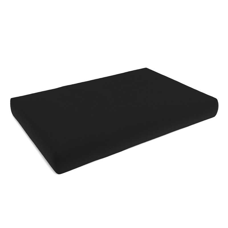 Cojín de Asiento para Palet Impermeable 120x80x15 Negro Cojín de Asiento para Palet Impermeable 120x80x15 Negro