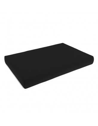 Cojín de Asiento para Palet Impermeable 120x80x15 Negro