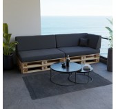 Cojín de Asiento para Palet 120x80x15 Antracita Cojín de Asiento para Palet 120x80x15 Antracita