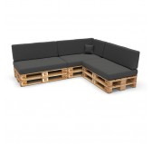 Set de 8 Cojines para Palets 120x80 + 120x40 Antracita Set de 8 Cojines para Palets 120x80 + 120x40 Antracita
