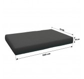 Set de 8 Cojines para Palets 120x80 + 120x40 Antracita Set de 8 Cojines para Palets 120x80 + 120x40 Antracita