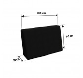 Cojín Lateral para Palet 60x40x20/10 Negro Cojín Lateral para Palet 60x40x20/10 Negro