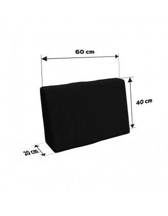 Cojín Lateral para Palet 60x40x20/10 Negro