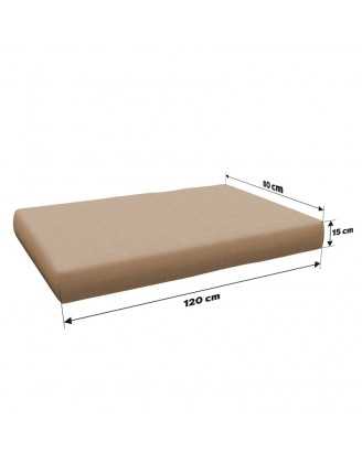 Set de 6 Cojines para Palets 120x80 + 120x40 Beige
