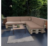 Cojín Lateral para Palet 60x40x20/10 Beige Cojín Lateral para Palet 60x40x20/10 Beige