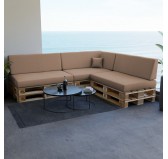 Cojín Lateral para Palet 60x40x20/10 Beige Cojín Lateral para Palet 60x40x20/10 Beige